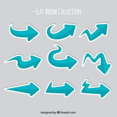 Flat Design Arrows Labels – Free Download, Free Stock Photo