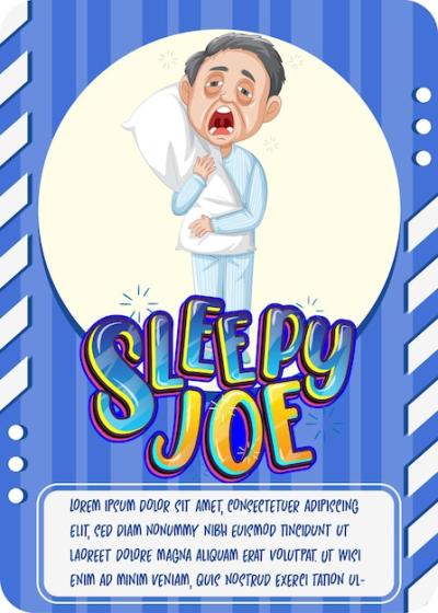 Sleepy Joe Character Game Card – Free Stock Photo for Download