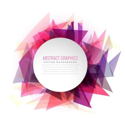 Triangular Shapes Text Template – Free Download