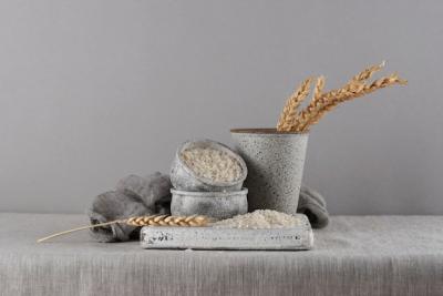 Zakat Still Life Featuring Grains and Rice Assortment – Free Download