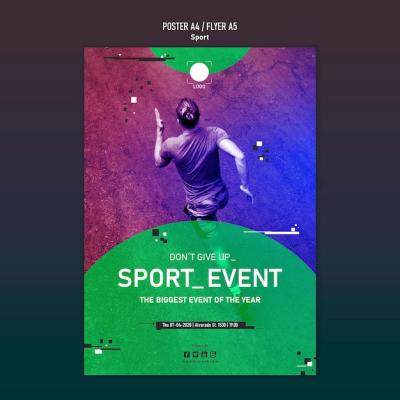 Sport Template Poster Concept – Free Download