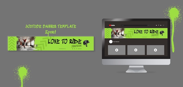 Flat Design Skateboarding Template – Free to Download