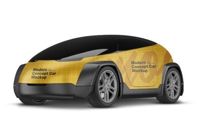 Modern Car Mockup Front Side View – Free to Download