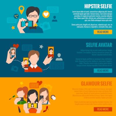 Selfie Banner Set – Download Free Stock Photos