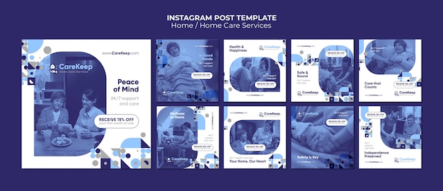 Home Care Design Template – Free Download