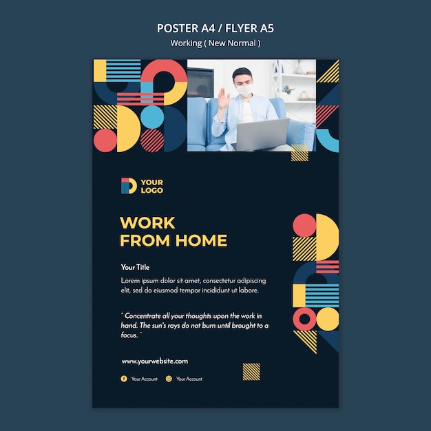 Working in the New Normal Way Flyer Template – Free Download