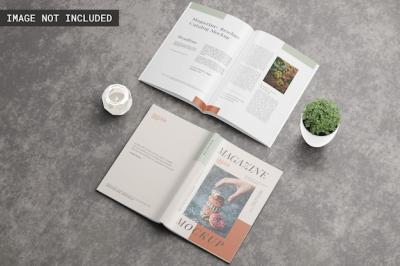 Magazine Cover Mockup and Page Mockup – Download Free Stock Photos