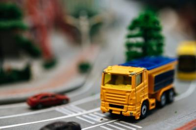 Close-Up of Small Car Models on the Road – Free Stock Photo for Download