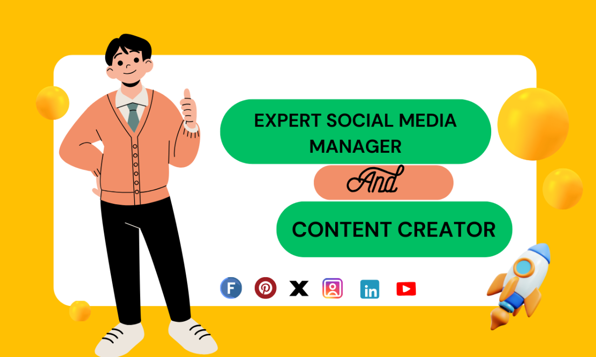 I Will Be Your Expert Social Media Marketing Manager and Assistant
