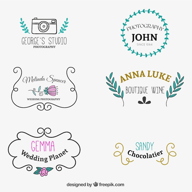 Sweet Drawn Logo Templates – Free Download