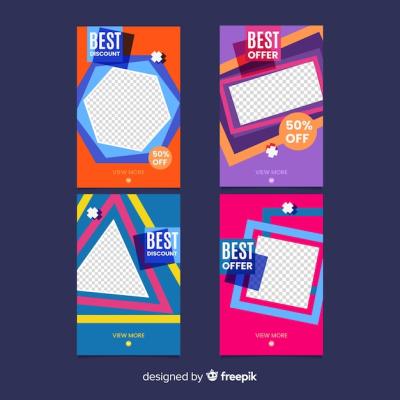 Sale Promotion Banners for Social Media – Free Download, Free Stock Photo