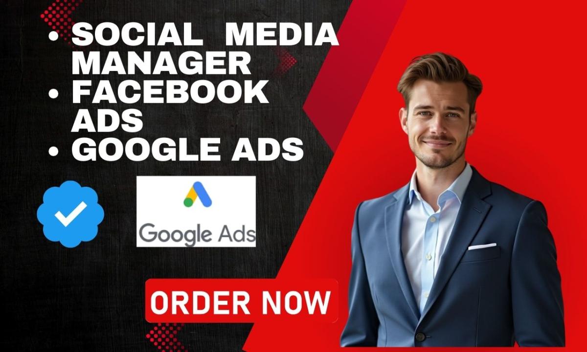 I Will Do Digital Marketing, Google Ads, Facebook Ads, and Social Media Management