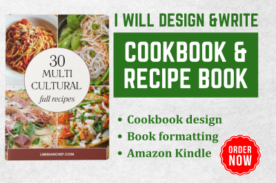 I Will Ghostwrite High-Quality Cookbook, Recipes, and Recipe Book