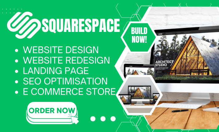I Will Create or Redesign Your Squarespace Website with Stunning Design
