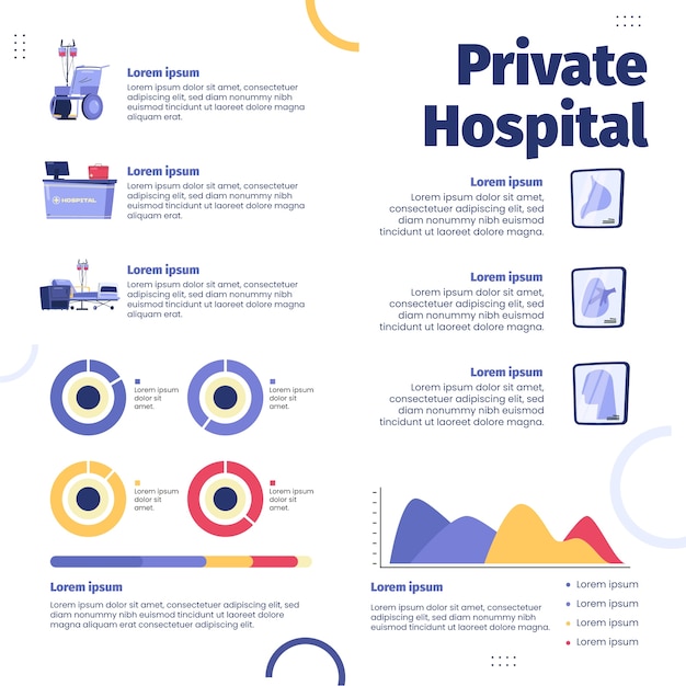 Hand Drawn Hospital Template Design – Free Download