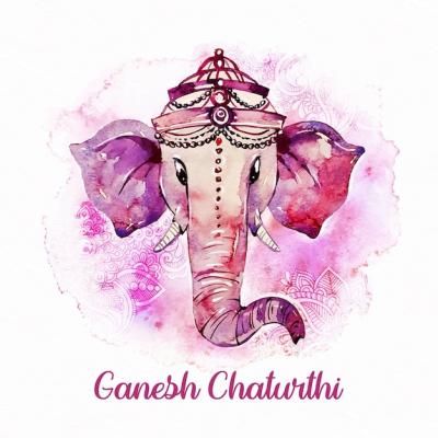 Watercolor Ganesh Chaturthi – Free Stock Photo for Download