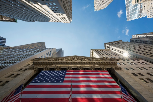 The New York Stock Exchange on Wall Street in New York City – Free Stock Photo for Download