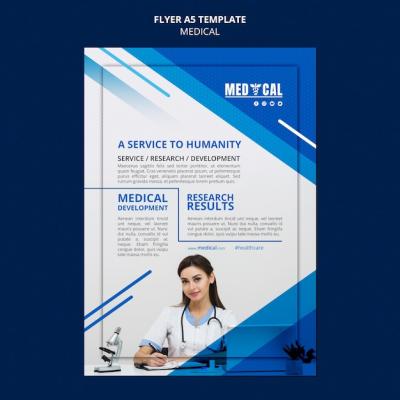 Vertical Flyer Template for Coronavirus Vaccination – Free Download