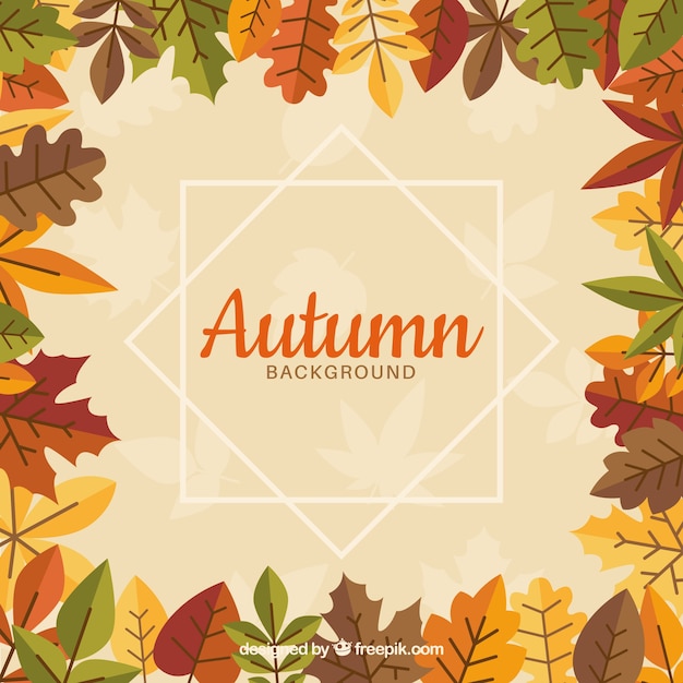 Autumn Background with Frames – Free Download, Download Free Stock Photo