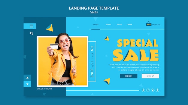 Special Sale Landing Page Template – Free Download