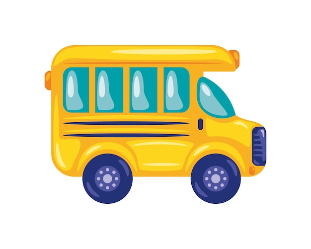 Cute Icon of Students on a School Bus – Free Download