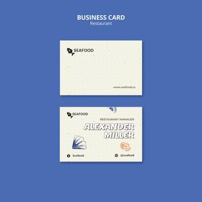 Delicious Food Restaurant Business Card – Free Download