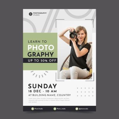 Photography Poster Template Design – Free Download