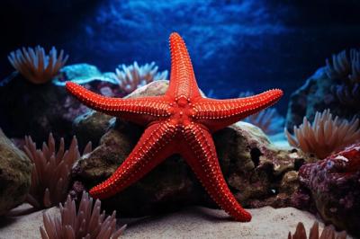 Vibrant Beauty of Fromia Indica Red Starfish in a Stunning 32 Aspect Ratio – Free Download