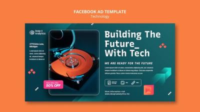 Gradient Technology Template Design – Free Download