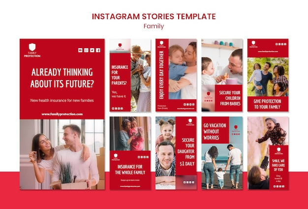 Family Instagram Stories Template – Free Download