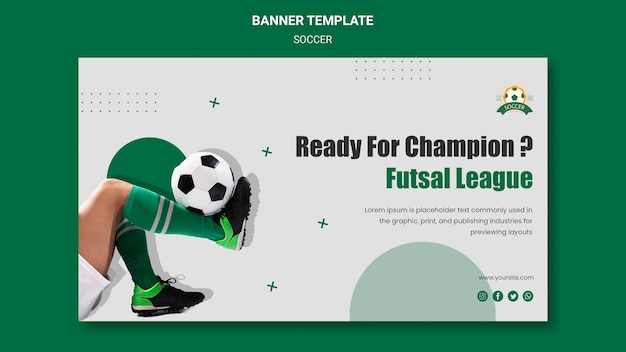 Women’s Football League Horizontal Banner – Free Download