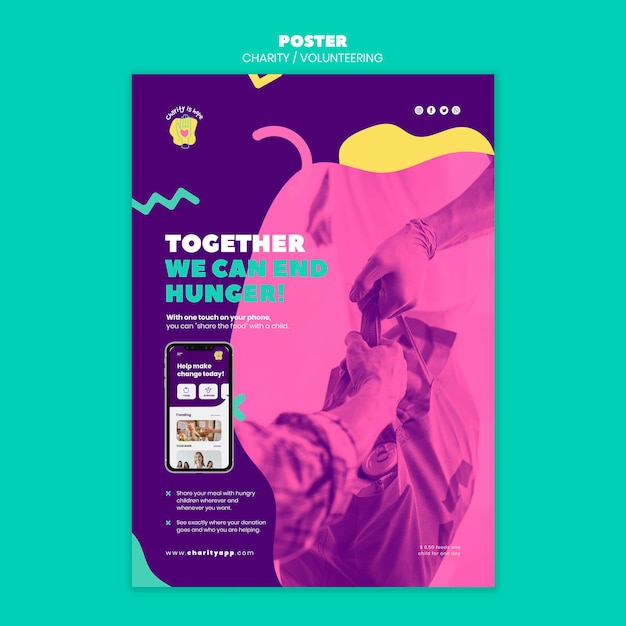 Volunteering Poster Template – Free Download