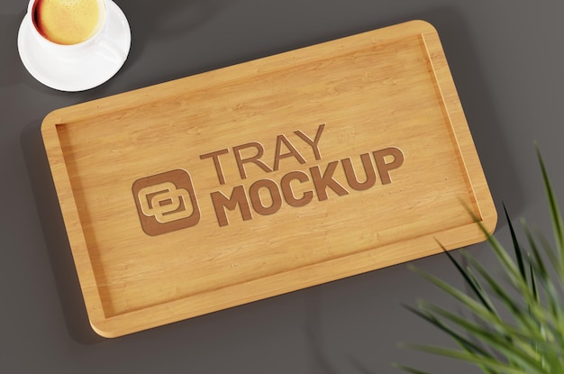 Wood Tray Mockup – Free Download