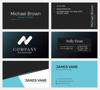 Modern Business Card Template PSD Collection – Free Download