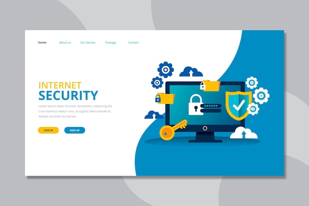 Data Protection Landing Page – Free Stock Photo for Download