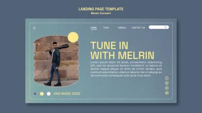 Music Concert Event Web Template – Free Download