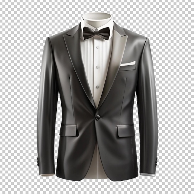 Tuxedo Suit Mockup on Transparent Background – Download Free Stock Photo