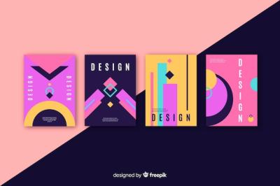 Abstract Geometric Shape Cover Collection – Free Download