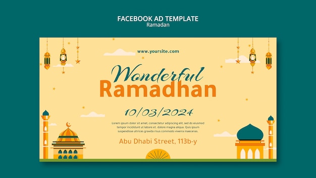 Ramadan Celebration Facebook Template – Free Download