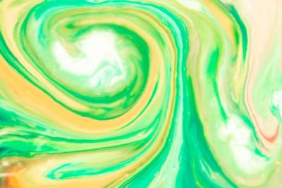 Oily Paint Texture in Green Swirls – Free Stock Photo, Download Free