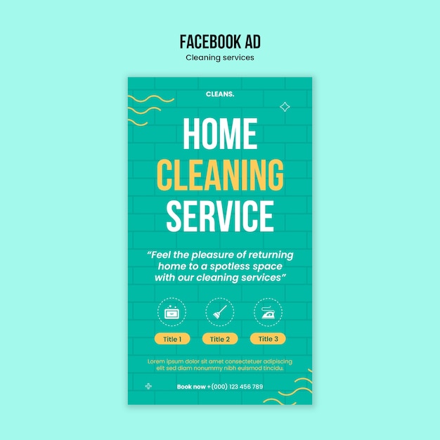 Cleaning Services Template Design for Professional Use – Free Download