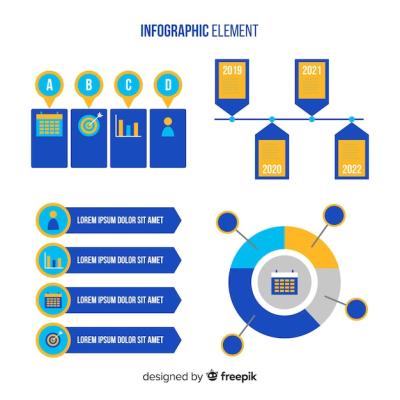 Flat Infographic Element Collection – Free Stock Photos for Download