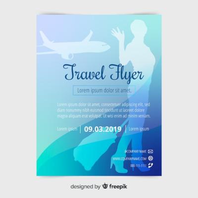 Flat Travelling Poster Template – Free Download