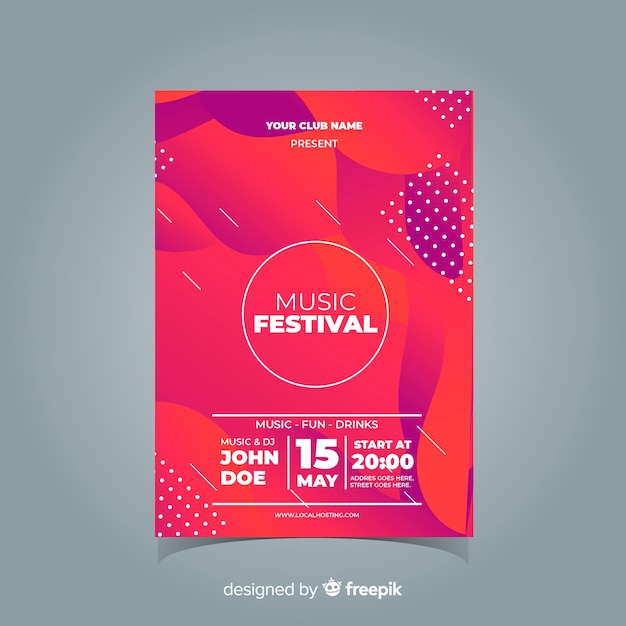 Music Festival Poster – Free Download, Free Stock Photo