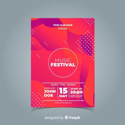 Music Festival Poster – Free Download, Free Stock Photo