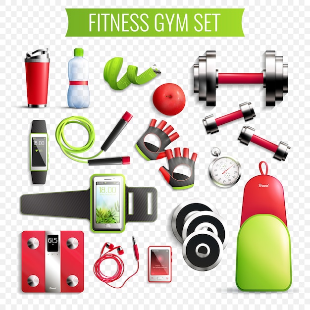 Transparent Fitness Gym Vector Templates – Free Download