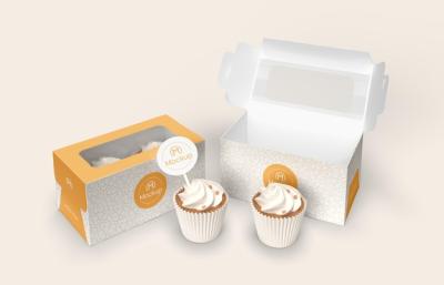 Cupcake Box Mockup – Free Download for Stunning Presentations