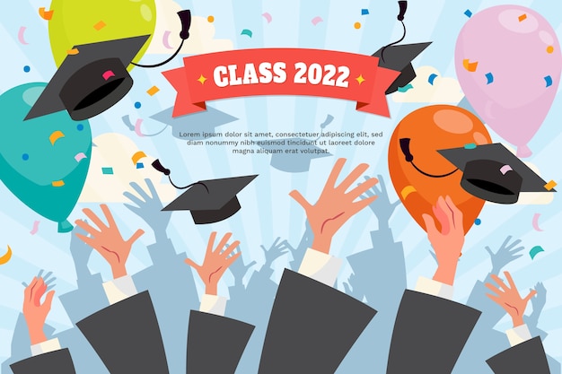 Flat Class of 2022 Background – Free Download