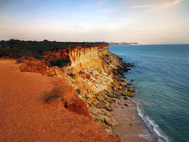 Cliffside Beauty and Rocky Beach in CÃ¡diz, Spain – Free Stock Photo for Download