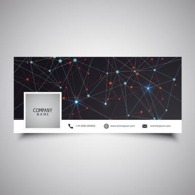 Low Poly Design for Social Media Timeline Cover – Free Download